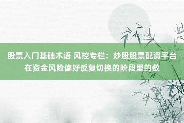 股票入门基础术语 风控专栏：炒股股票配资平台在资金风险偏好反复切换的阶段里的数